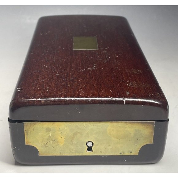 Antique 19th C. Mahogany Surgeon Rear Hinge Wooden Doctor's Box Medical